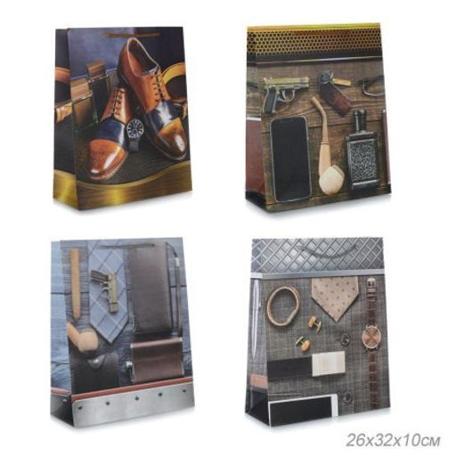 Цена за 12 шт. Пакет подарочный 26x32x10 23 февраля / 24813M /уп 12/480/ - Галеонтрейд фото 8