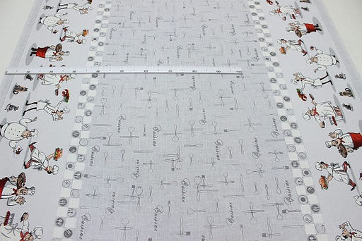 Рогожка Кулинар (по кайме), ш.1.5м, хлопок-100%, 165гр/м.кв - Купава фото 4