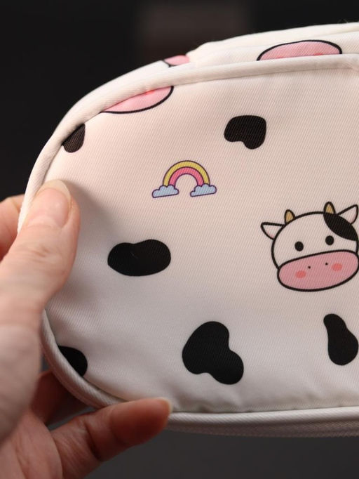 Пенал-косметичка "Funny animals", white (20*12*6.5 см)