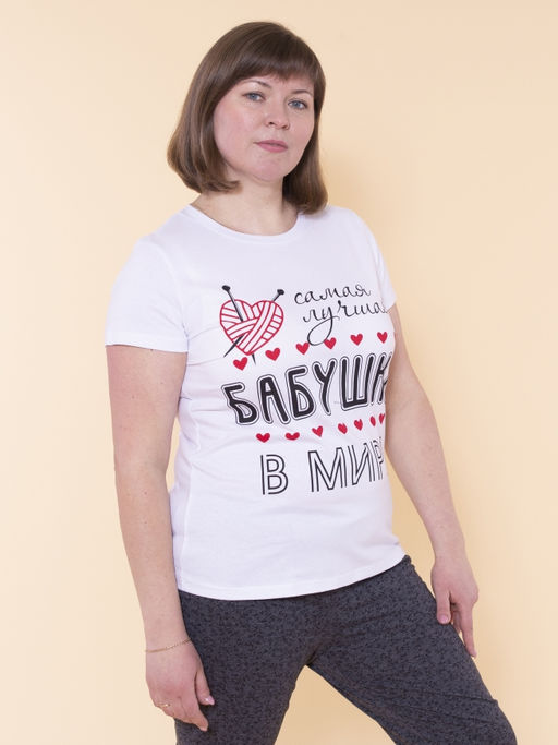 2С5124Д40 14620 ДЖЕМПЕР ЖЕН. ФУТБОЛКА 96-102-170,176 БЕЛЫЙ - Текс-дизайн фото 2