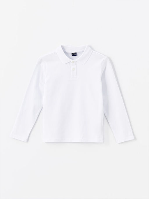 Polo Yaka Basic Uzun Kollu Erkek ?ocuk Ti??rt