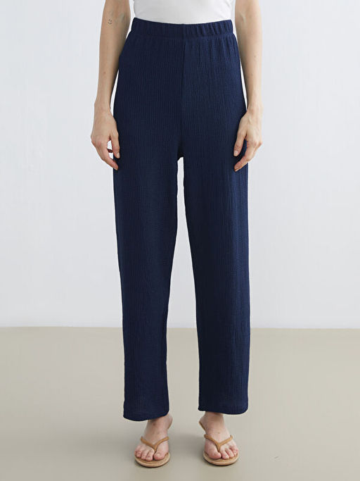 Beli Lastikli Dokulu Kad?n Pantolon