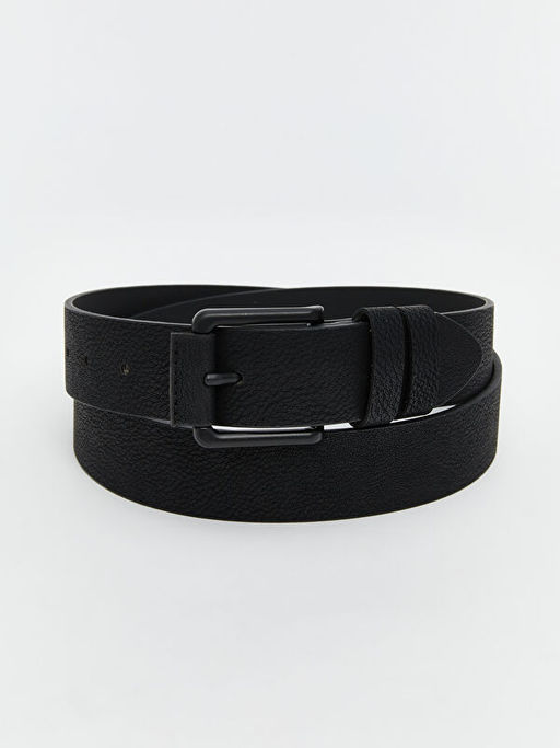 Deri G?r?n?ml? Erkek Kemer