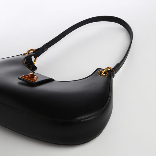 Сумка женская багет на молнии, цвет чёрный - Textura фото 5