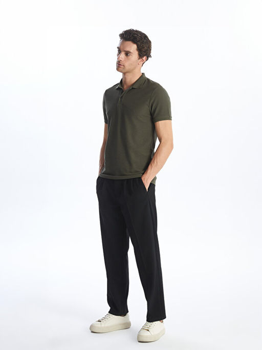 Polo Yaka K?sa Kollu Pike Erkek Ti??rt