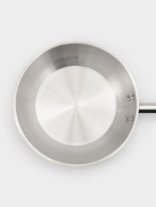 Сковорода Hanna Knövell, d=28 см, h=6 см, толщина стенки 0.6 мм, индукция, дно al+fe+al, нержавеющая сталь, серебристая