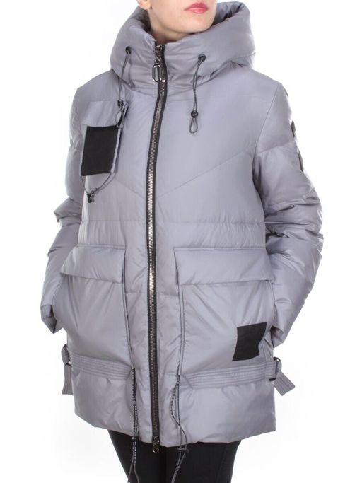 8912 GRAY Куртка зимняя женская CORUSKY (200 гр. холлофайбера) - Fashion фото 3