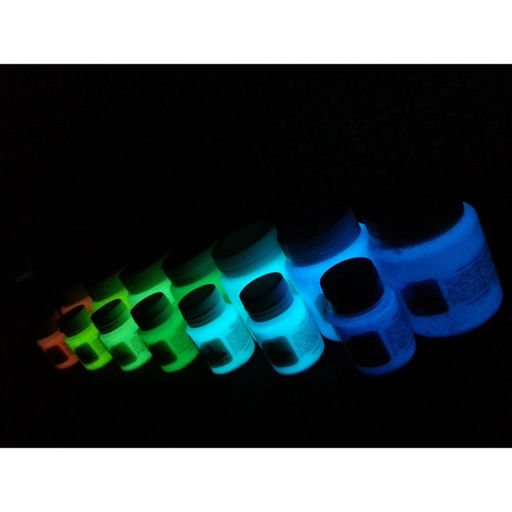 Краска акриловая люминесцентная (светящаяся в темноте), LUXART Lumi, 80 мл, небесно-голубой, небесно-голубое свечение (L4V80)