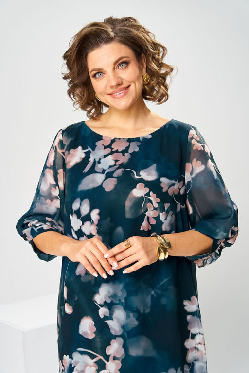 Платье Romanovich Style 1-2792 бежевые цветы фото 8