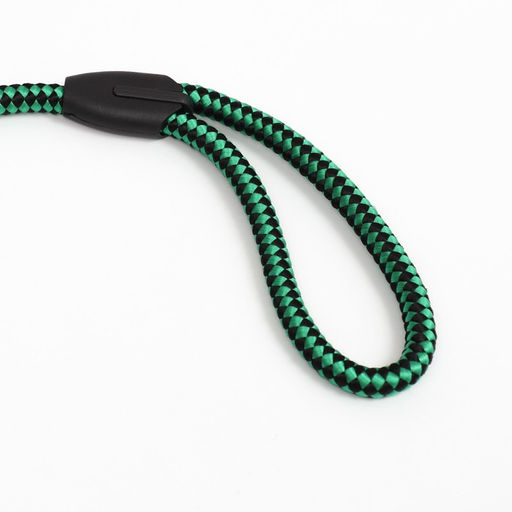 Поводок круглый Рябь, 120 х 1,2 см, зелёно-чёрный - Пижон фото 3