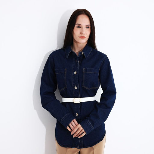 Ремень женский, ширина 3 см, пряжка золото, цвет белый - Simaland фото 3