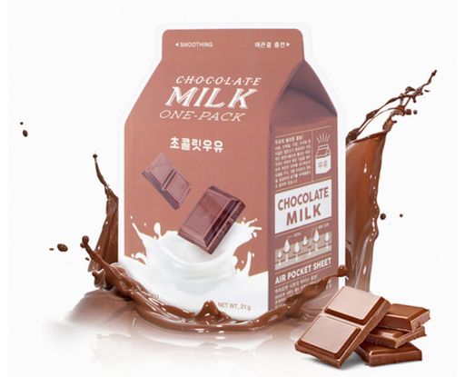 Питательная тканевая маска шоколадная APieu Chocolade Milk One-Pack, 21г