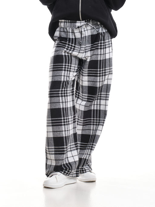 Брюки палаццо спортивные штаны для девочки одежда в клетку UD 7875(5161) кофе/беж клетка - Mini maxi фото 12