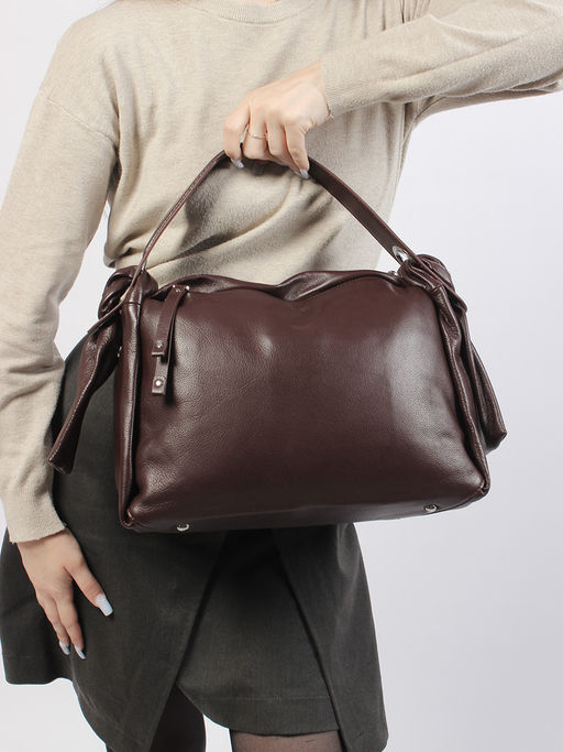 LACCOMA сумка C0993H-бордовый натуральная кожа полиэстер  фото 9