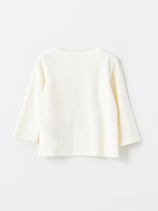 Bisiklet Yaka Uzun Kollu K?z Bebek Pijama ?st - Waikiki фото 2