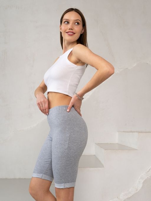 Велосипедки футер 2-хнитка,темно-серые - Binita фото 3