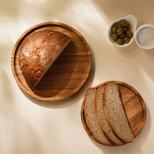 Доска для пиццы SL Home «Доливия», d=20 см, дуб