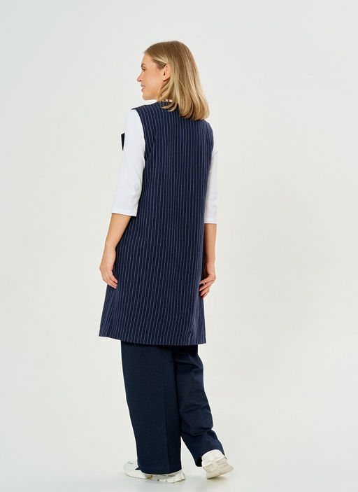 жилет из костюмной ткани с шерстью - Lavelis фото 4