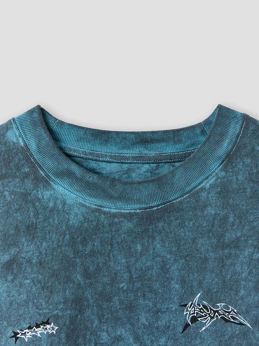 Футболка прямая мужская синяя - Mark formelle фото 7