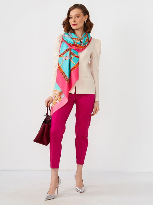 Большой, мягкий, тонкий и очень нежный двусторонний платок с рисунком. - Tantino фото 10