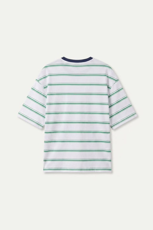 %100 Pamuk Boxy Fit K_sa Kollu Ti__rt