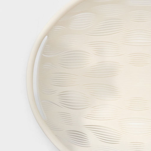 Фруктовница Доляна Sirenna, пластик, 20×22.5×5 см, белое