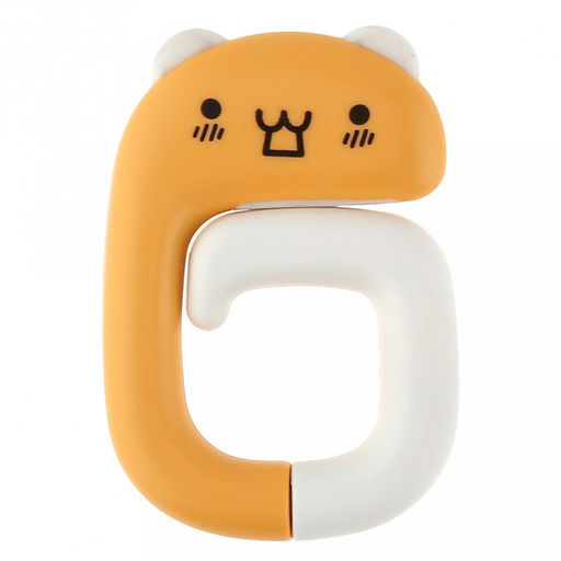 Вида Хоум (Vida Home) Крючок пластмассовый для сумок/рюкзаков на стол/парту Бобр 4,8х10,8х1см (в сложенном виде 4,8х7,2х1см), силиконовая вставка, матовый пластик, в цветной коробке (Китай)