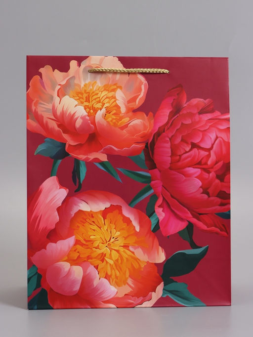 Пакет подарочный ламинированный «Яркий акцент», 26×12×32 см