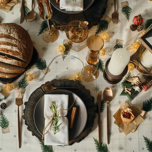 Скатерть новогодняя «Этель» Happy New Year 149×180 см с ГМВО, 100% хлопок, 190 г/м²