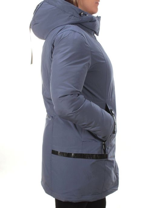 M2007 GRAY/LT. BLUE Пальто зимнее женское MARIA - Fashion фото 6