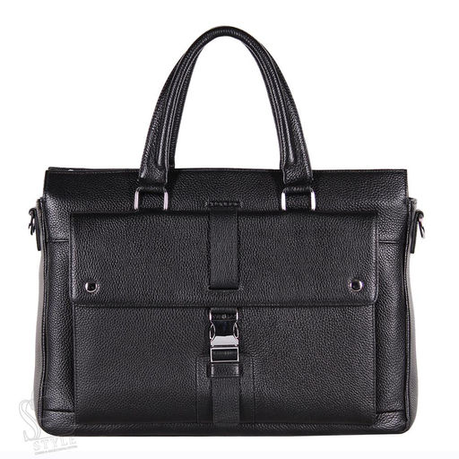 Портфель мужской кожаный 202355CH black Heanbag в Новосибирске