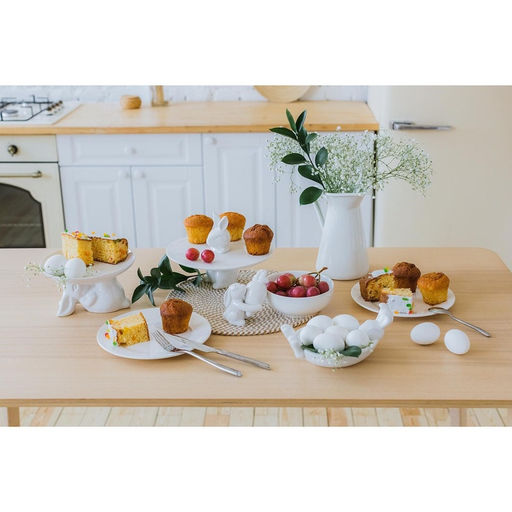 Блюдо для десертов Доляна Зайка, d=20,5 см, цвет белый  фото 6