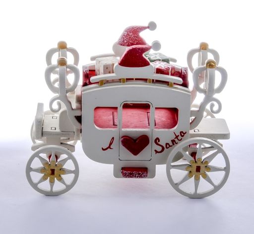 Новогоднее украшение интерьера: Карета крытая 3020 Heart Santa - Idh фото 2