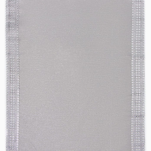 Дорожка на стол Этель со стразами, 50×100 ±5 см, серая, п/э