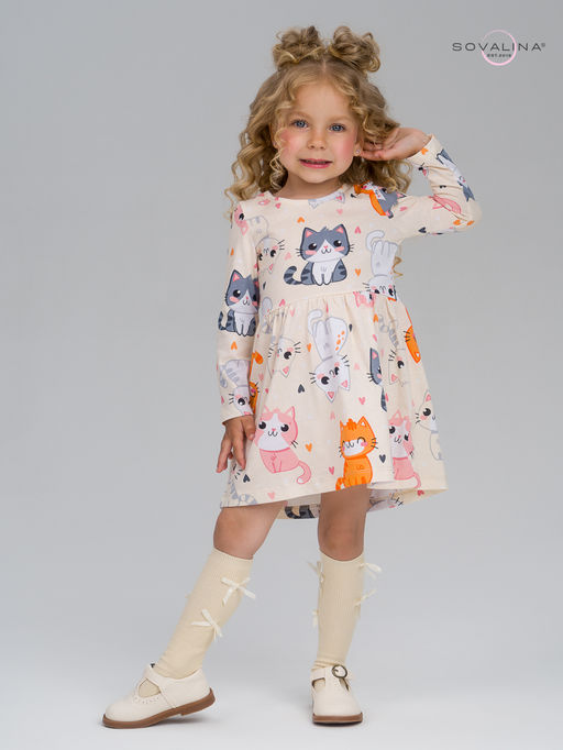Платье Эля солнечные котики