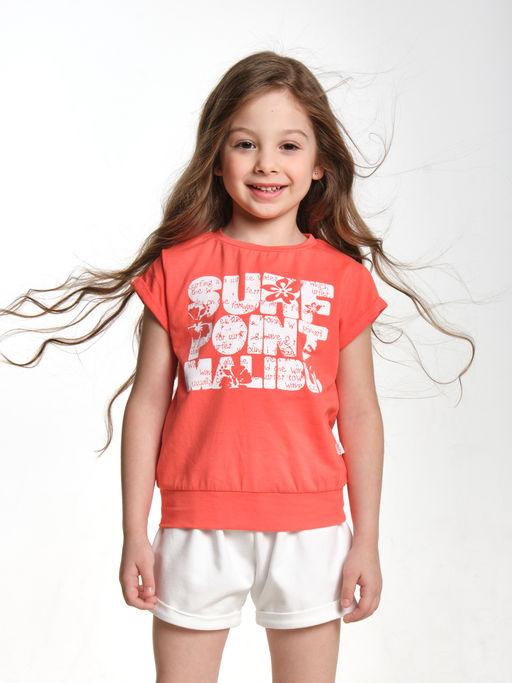 Футболка для девочки	 UD 0505 голубой - Mini maxi фото 5