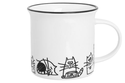 Кружка 240 мл 10,3*7,1*7,5 см БЕЗ КОТА ЖИЗНЬ НЕ ТА Жизнь кошек NEW BONE CHINA - Elan gallery фото 8