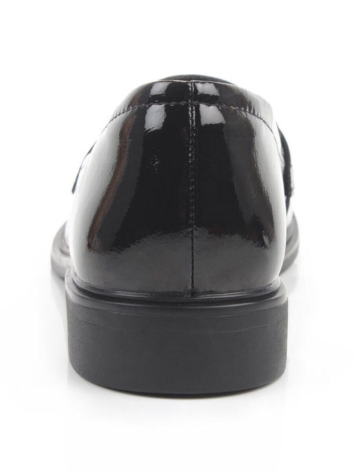 03-DCO142-2 BLACK Лоферы женские (натуральная кожа)