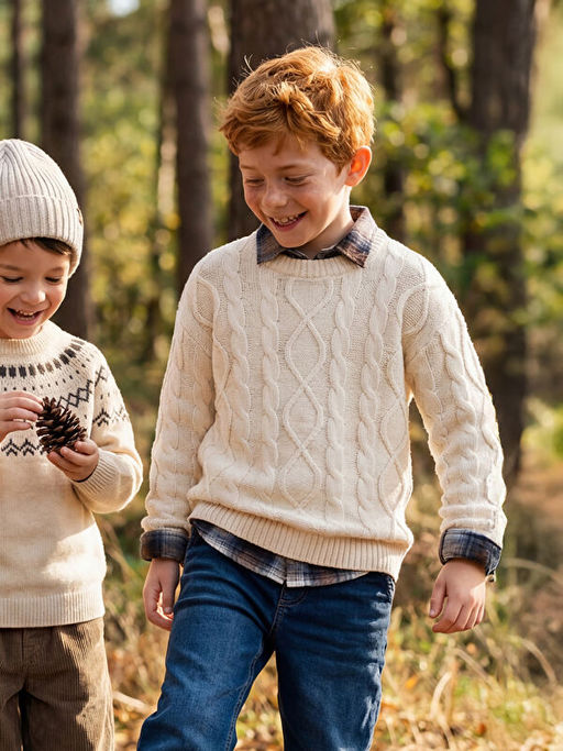 Bisiklet Yaka Erkek ?ocuk Triko Kazak