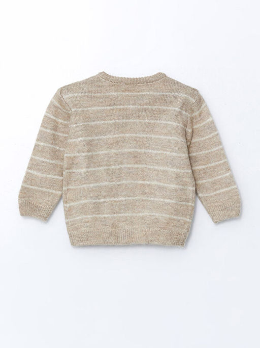 Bisiklet Yaka ?izgili Triko Erkek Bebek H?rka