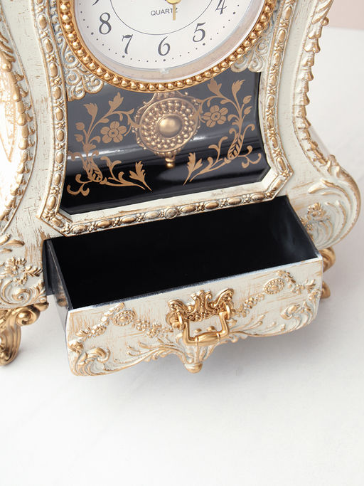 Часы настольные 28 см бежевые / 63317E /уп 18/ музыкальные - Галеонтрейд фото 5