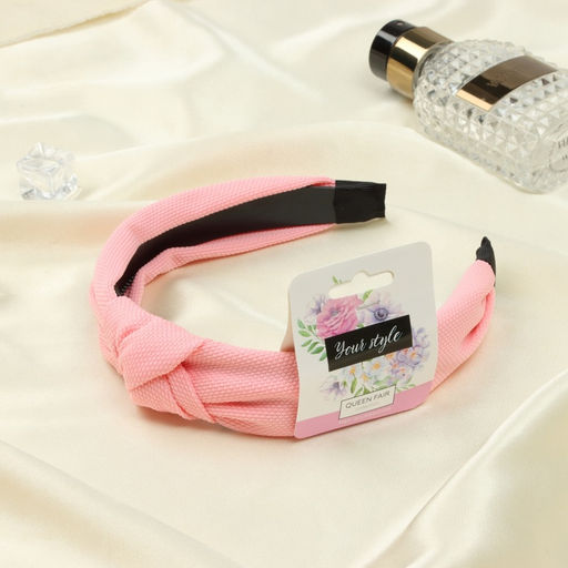 Цена за 2 шт. Ободок для волос «Кэнди», 2.5 см, розовый