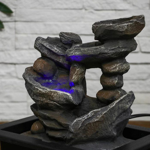 Фонтан настольный «Томирис», пещера, 18×25 см, с подсветкой, без шарика