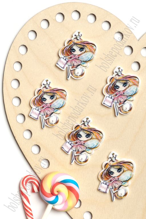 Кабошон-вырубка "Фея" 3,2*3,7 см (10 шт) SF-5950, №3