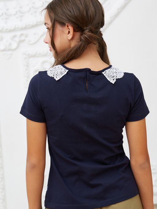 Блузка темно-синий 181230510б - Nota bene фото 14