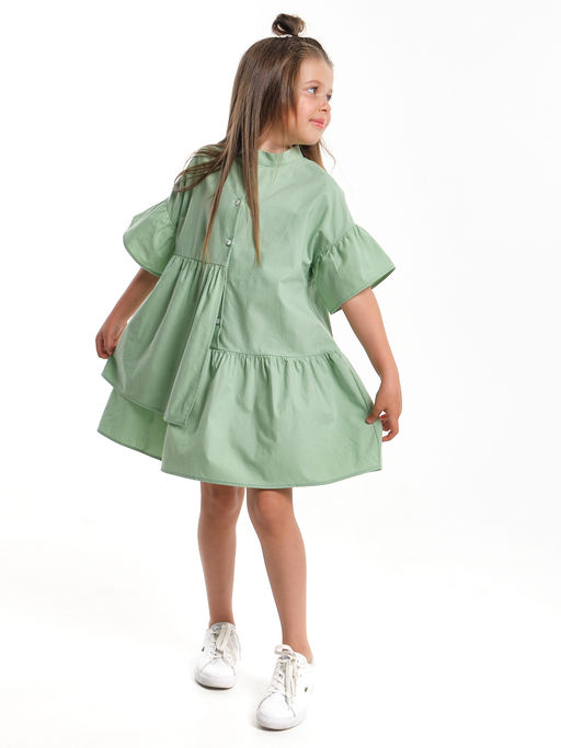 Платье Рубашка летнее хлопковое UD 7935 фисташка - Mini maxi фото 7