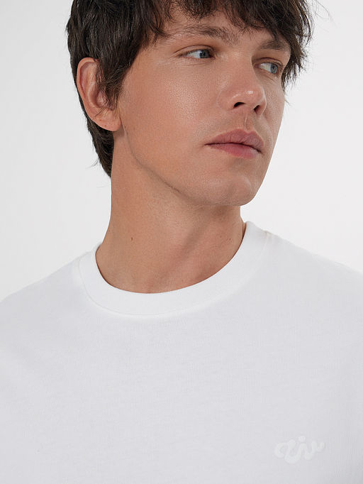 Футболка базовая мужская белая - Mark formelle фото 4