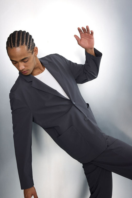 Teknik Kuma_tan Esnek Blazer Ceket - Defacto фото 3