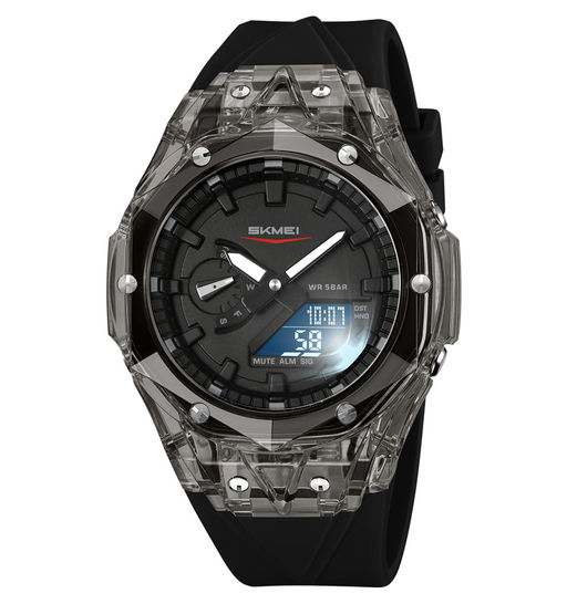 Часы наручные Skmei мужские электронные спортивные 2411black-black