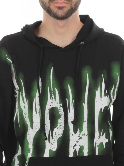 2627/7350 BLACK/GREEN Костюм спортивный мужской (75% хлопок, 20% полиэстер, 5% спандекс)